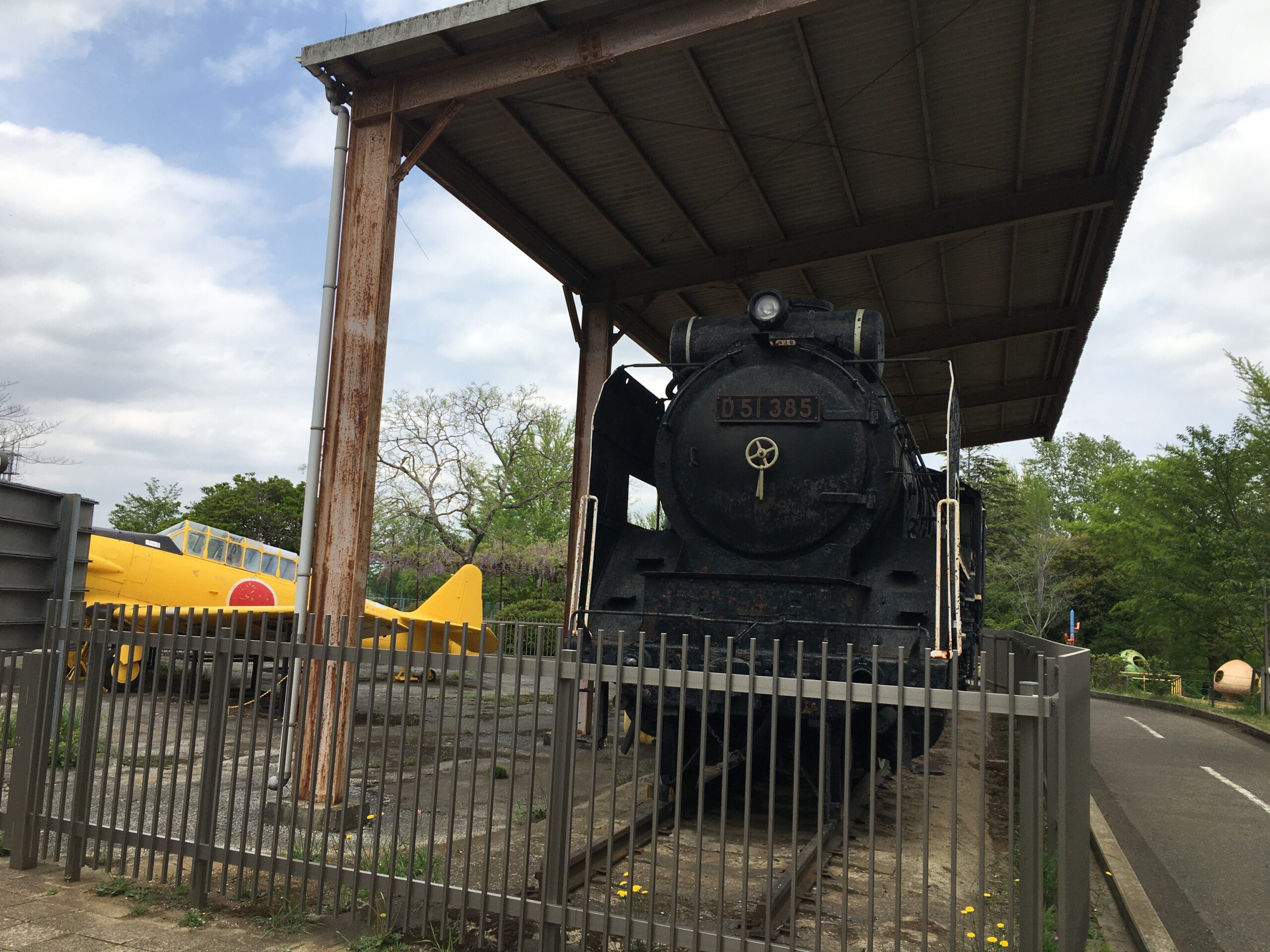 千葉県鎌ケ谷市「市制記念公園」蒸気機関車（D51形蒸気機関車）
